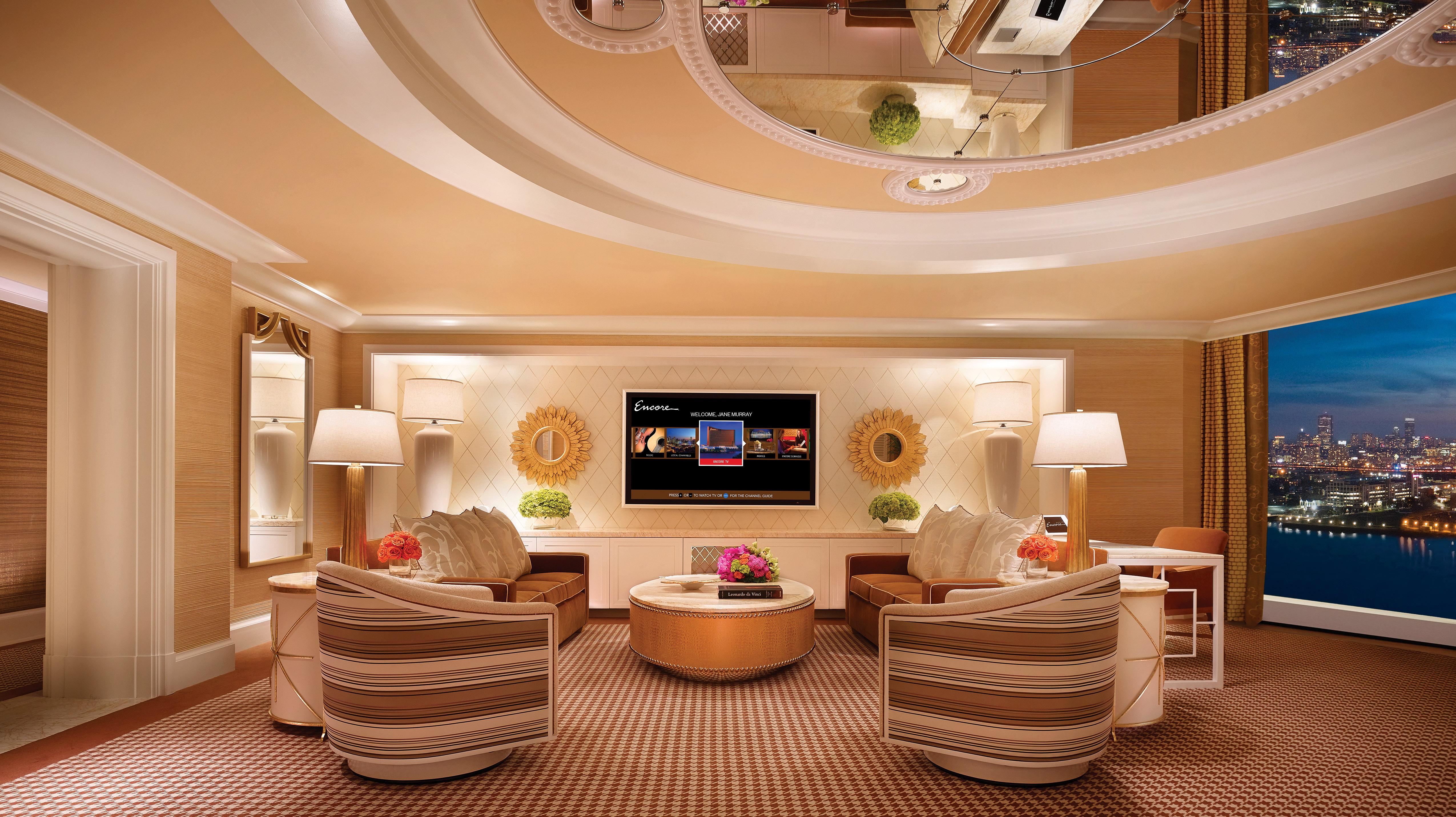Encore Boston Harbor Everett Екстериор снимка The living room of a two-bedroom suite